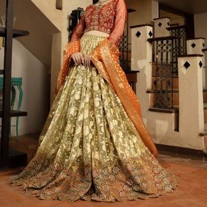 Branded lehenga choli Pakistani wedding dress